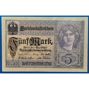 1917. 5 Mark AUNC