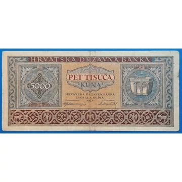 1943. 5.000 Kuna F