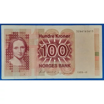 1989. 100 Kroner VF