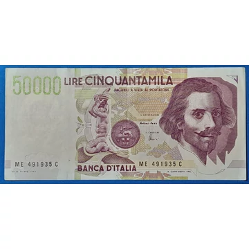 1992. 50.000 Líra VF
