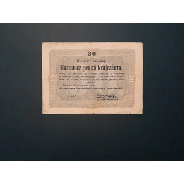 1849.  30 Pengő krajczárra F