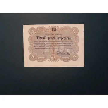 1849.  15 Pengő krajczárra   F+