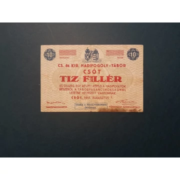 Csót 1916.  10 fillér