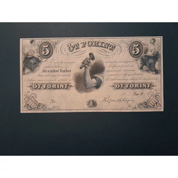 1852. 5 Forint UNC Kossuth ezüst Forint F sorozat