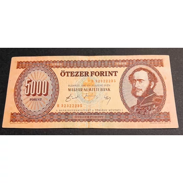 1990.07.31. 5.000 Forint VF "H" betűjeles