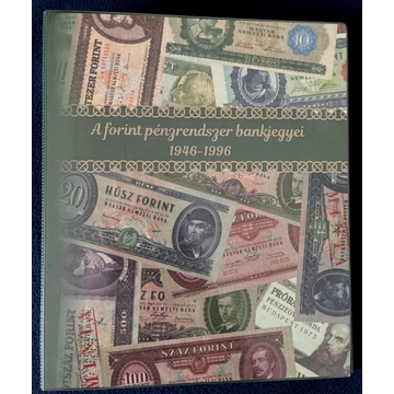 Magyar: Egyedi készítésű papírpénztároló album - Forint rendszer 1946 - 1996
