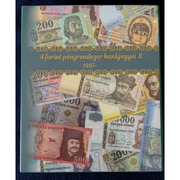 Magyar: Egyedi készítésű papírpénztároló album - Forint rendszer 1997 -