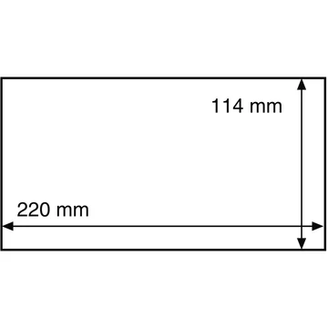 Leuchtturm: Bankjegyvédő tok bélyegekhez és képekhez 220x114 mm-ig, átlátszó