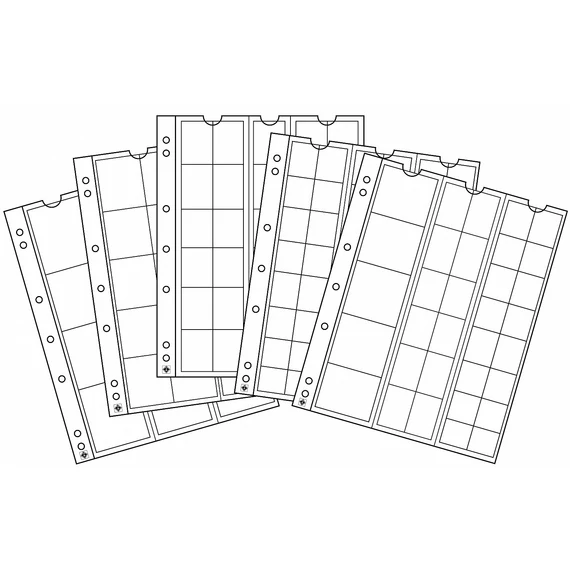 Leuchtturm: NUMIS Sort érmelap, különböző méretek