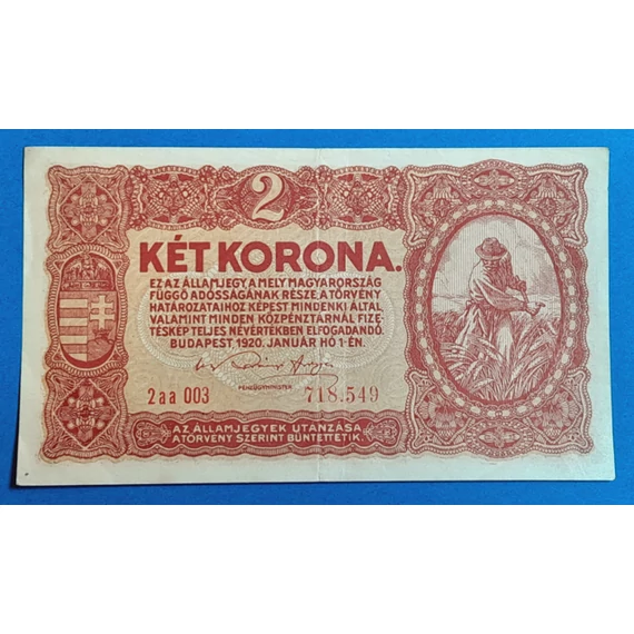 1920.   2 Korona VF