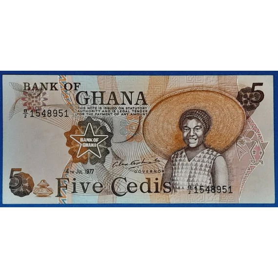 1977. 5 Cedis UNC