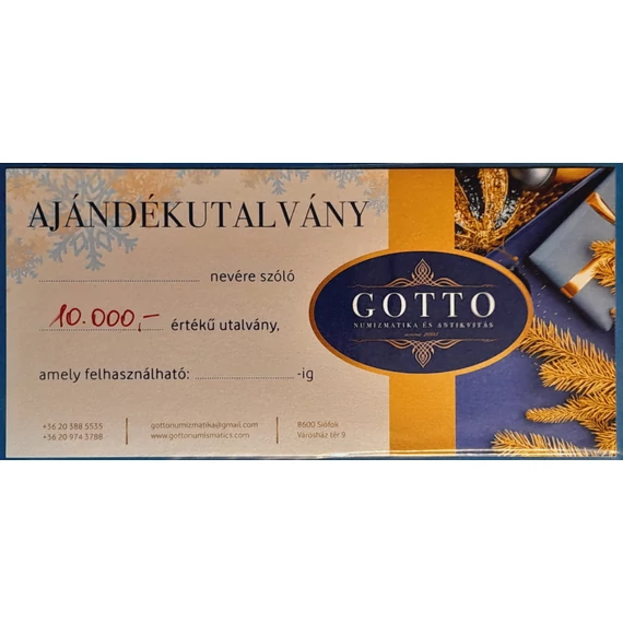 Ajándékutalvány  10.000 Ft