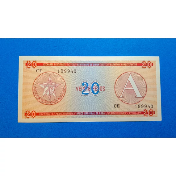 1985. 20 Pesos UNC "A"