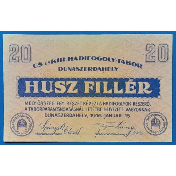 Dunaszerdahely 1916. 20 fillér