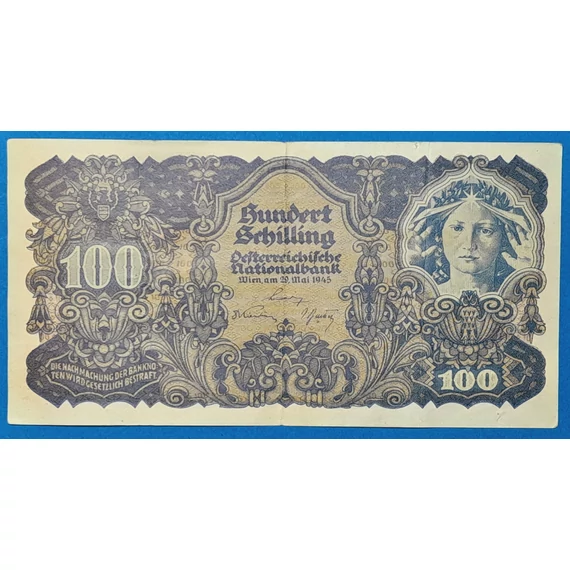 1945. 100 Schilling VF