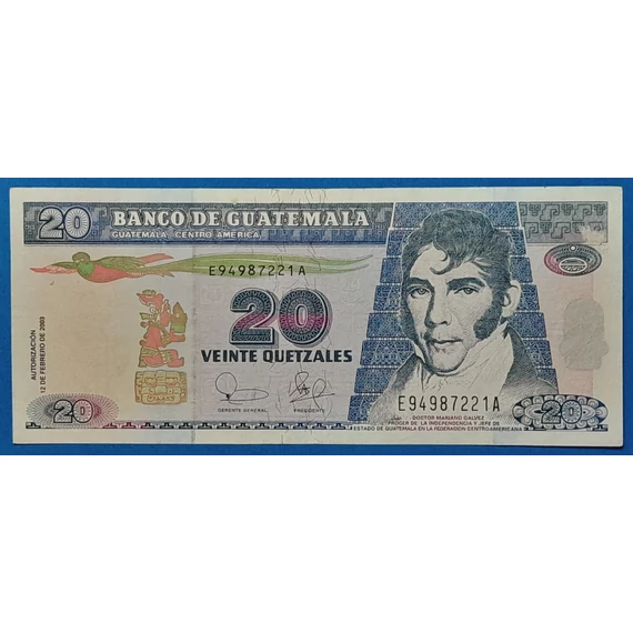 2003. 20 Quetzales AUNC