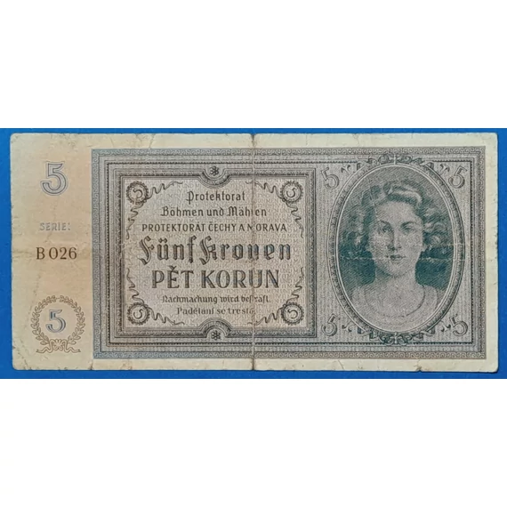 1940. 5 Korun VG
