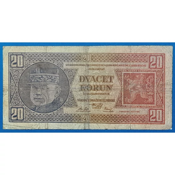 1920. 20 Korun F