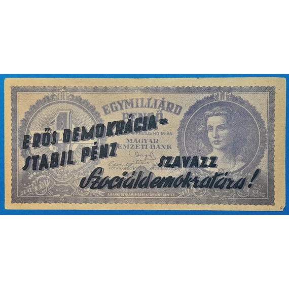 1946. Egymilliárd Pengő VG