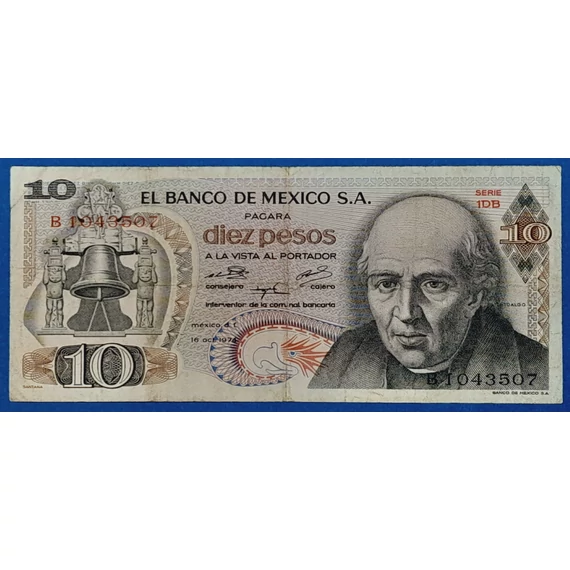1974. 10 Pesos F