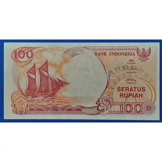 1992.  100 Rupiah UNC