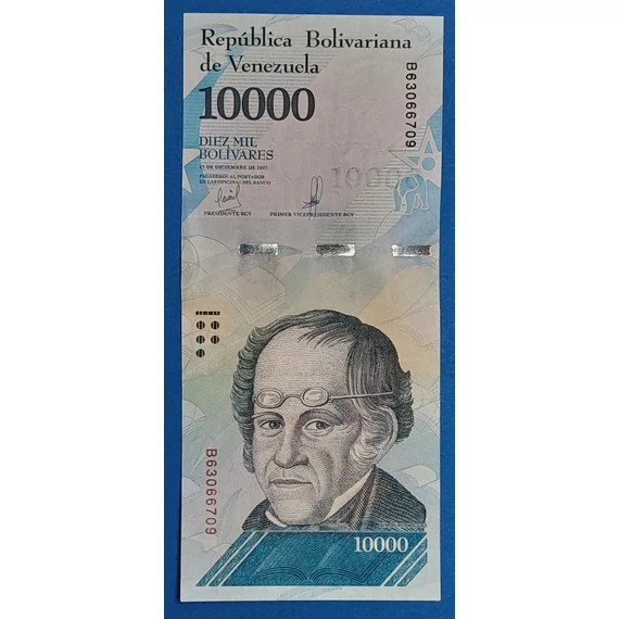 2017.  10.000 Bolívares AUNC