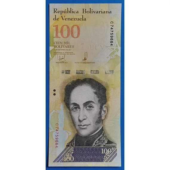 2017. 100.000 Bolívares UNC