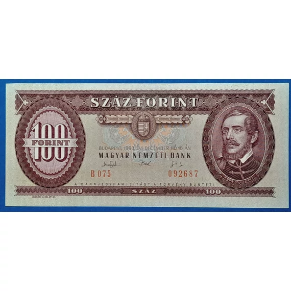 1993.12.16.       100 Forint UNC