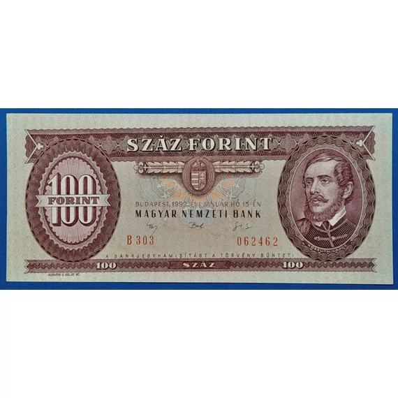 1992.01.15  100 Forint UNC