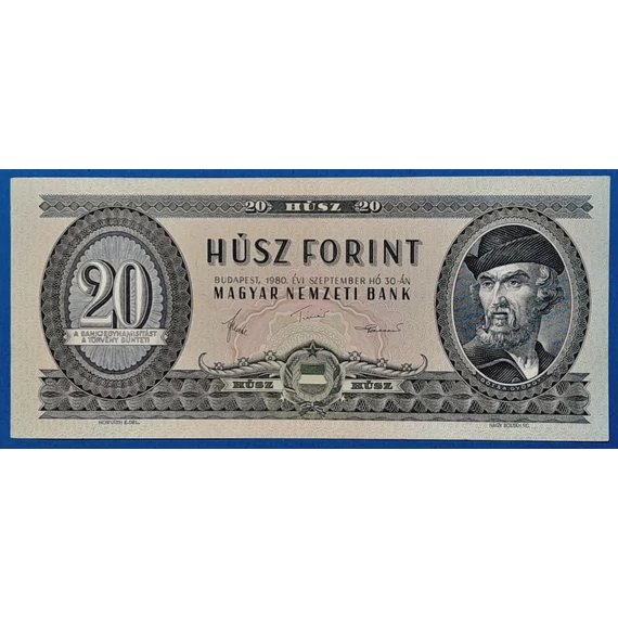1980.09.30.  20 Forint EF
