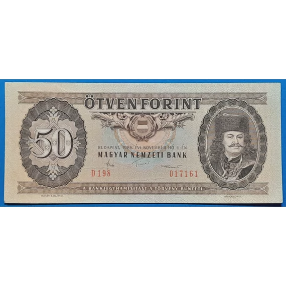 1986.11.04. 50 Forint EF-