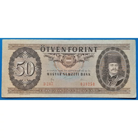 1980.09.30.  50 Forint F