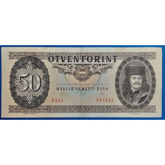 1989. 01.10.50 Forint F