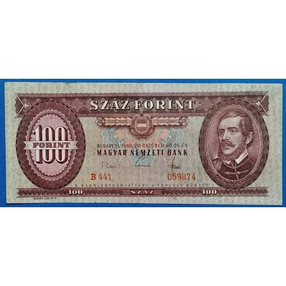 1968.10.24 100 Forint F "nagyaláírás"
