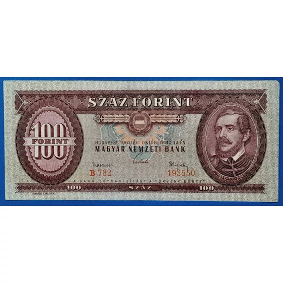 1962.10.12 100 Forint  VF