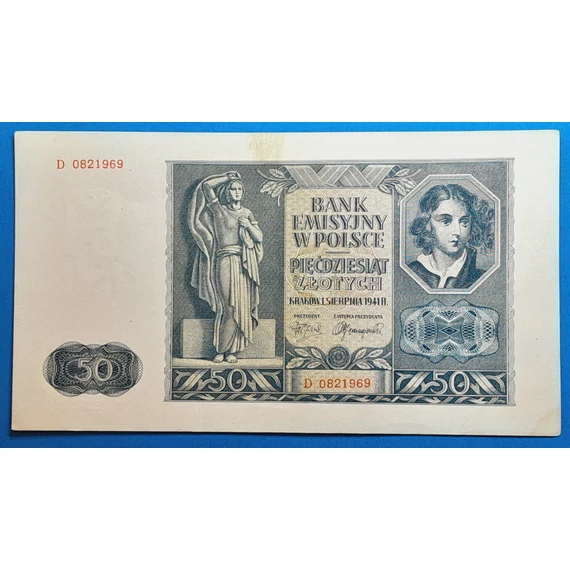 1941.  50 Złotych AUNC