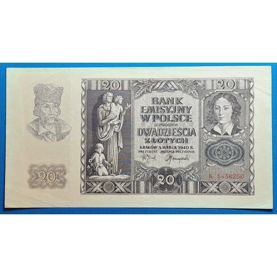 1940.  20 Złotych F