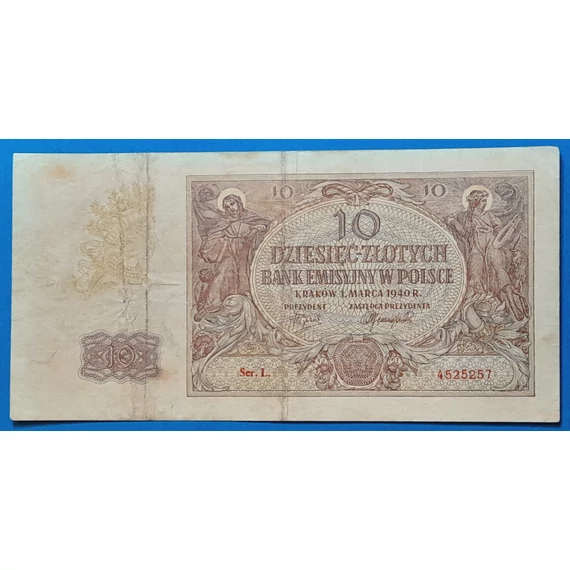 1940.  10 Złotych F