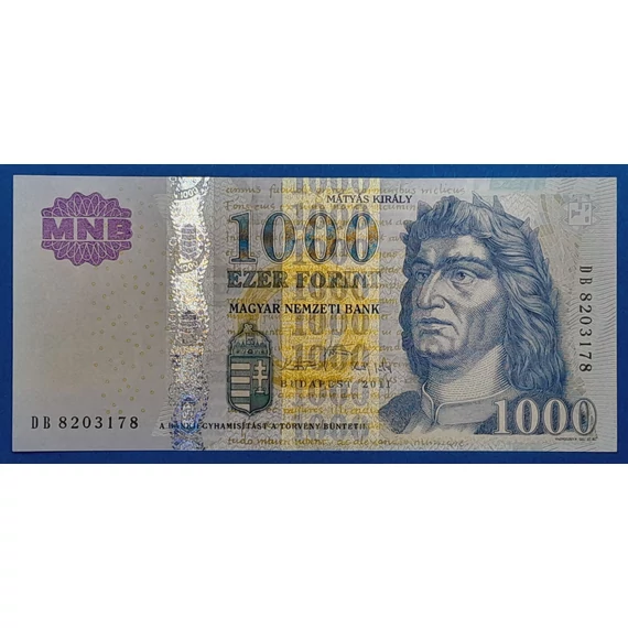 2011. 1.000 Forint UNC "DB" betűjel