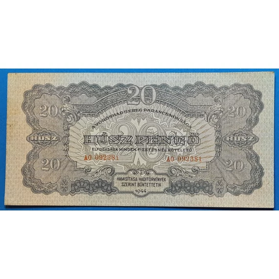 1944.  20 Pengő  AUNC Vöröshadsereg