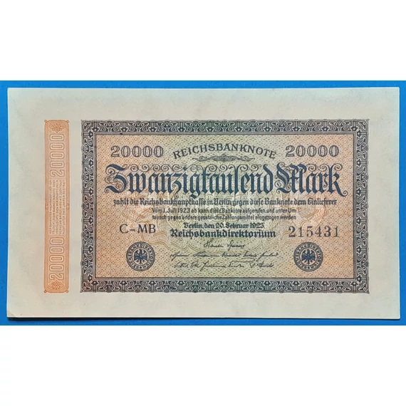 1923.     20.000 Mark  AUNC