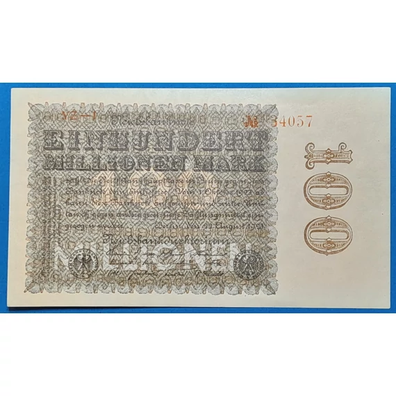 1923. 100.000.000 Mark UNC