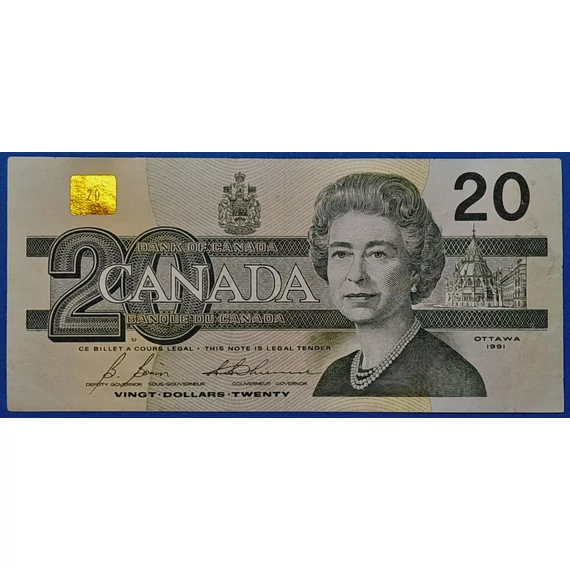 1991. 20 Dollars VF