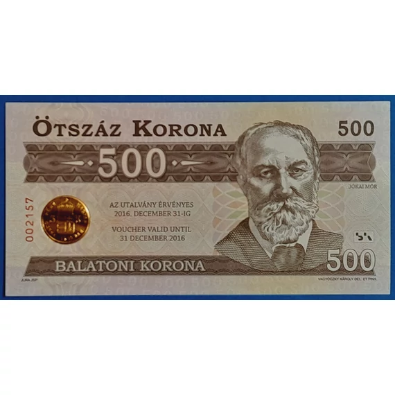 2016.  500 Balatoni Korona UNC