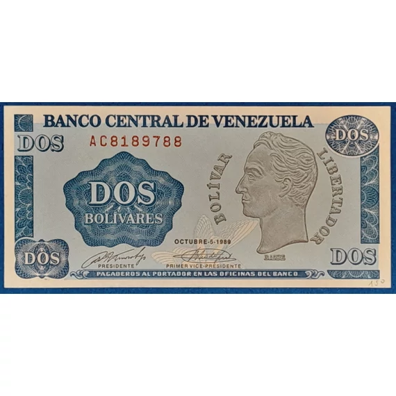 1989. 2 Bolívares UNC
