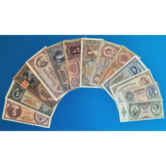 1936 - 1946-ig 13 db-os Pengősor, VF-F