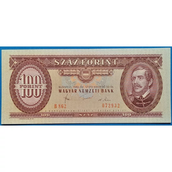 1980.09.30. 100 Forint  EF