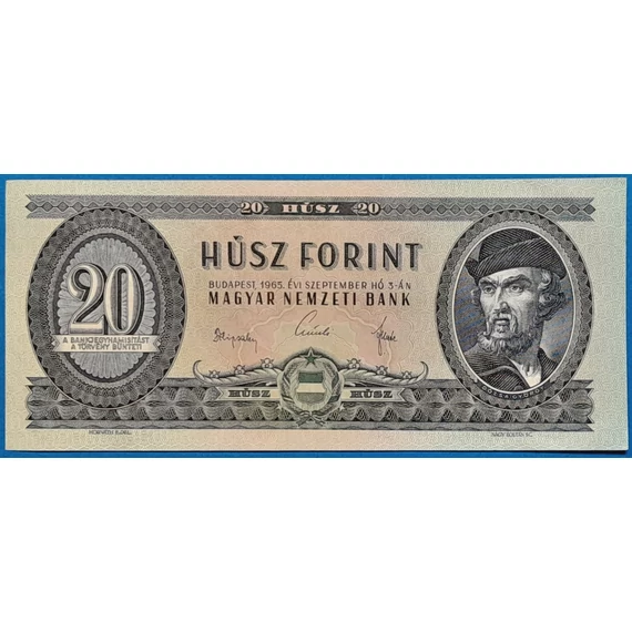 1965.09.03. 20 Forint  VF-