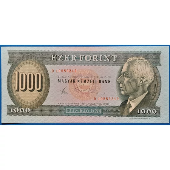 1983.11.10. 1.000 Forint   VF "D" betűjeles