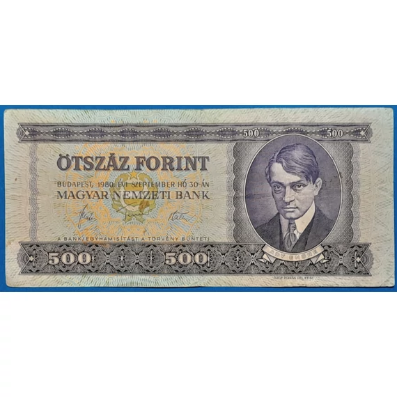 1980.09.30. 500 Forint F
